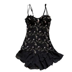 Floral babydoll lingerie